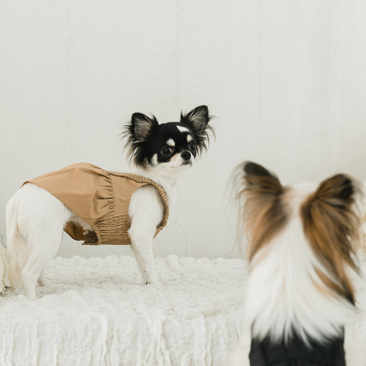 プリーツショルダーワンピース・ロンパース