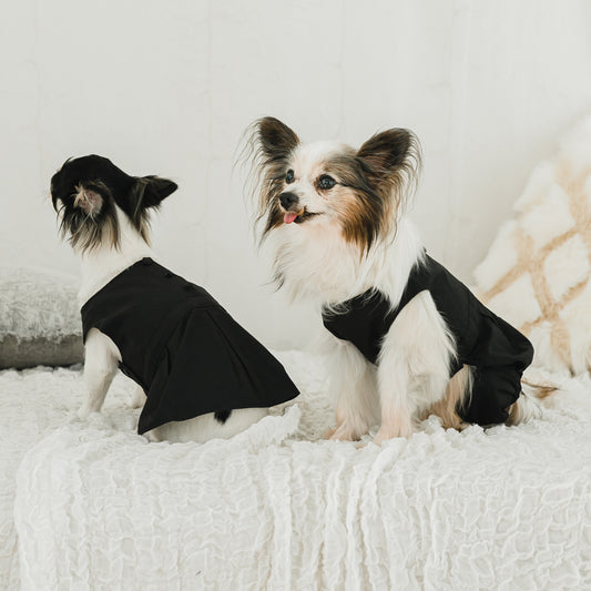 くるみボタンワンピース・ロンパース